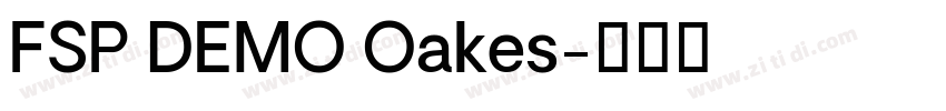 FSP DEMO Oakes字体转换 FSP DEMO Oakes字体转换